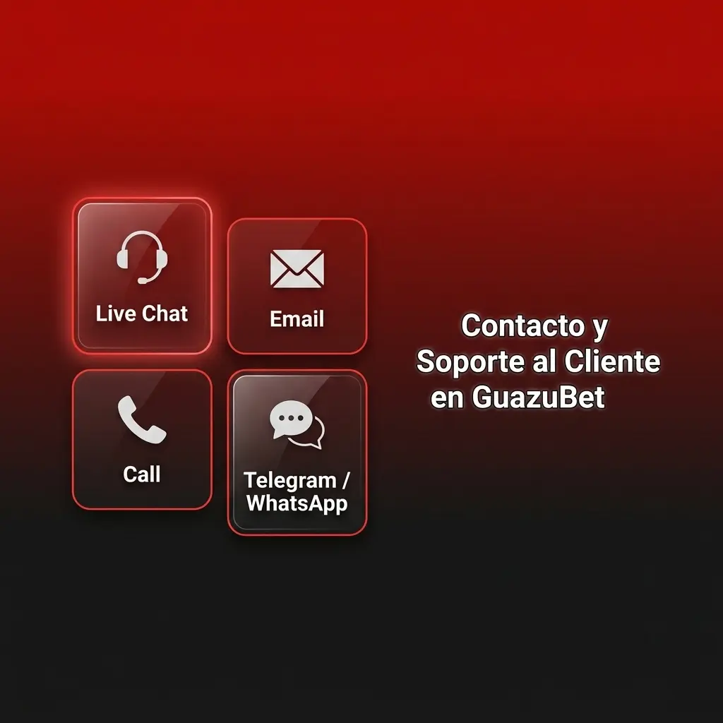 Equipo de soporte GuazuBet disponible 24/7 por chat en vivo, email y WhatsApp para jugadores de Argentina